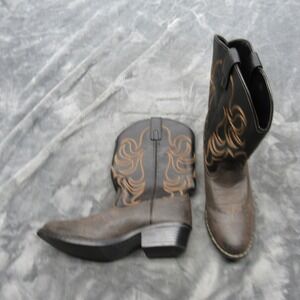 Smoky Mountain Boots Kids 6R Cowboy Western Brown Embroidered Pull On Riding